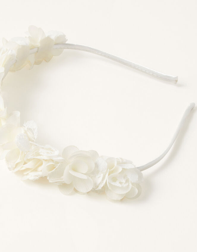Pom-Pom Flower Bridesmaid Headband, , large