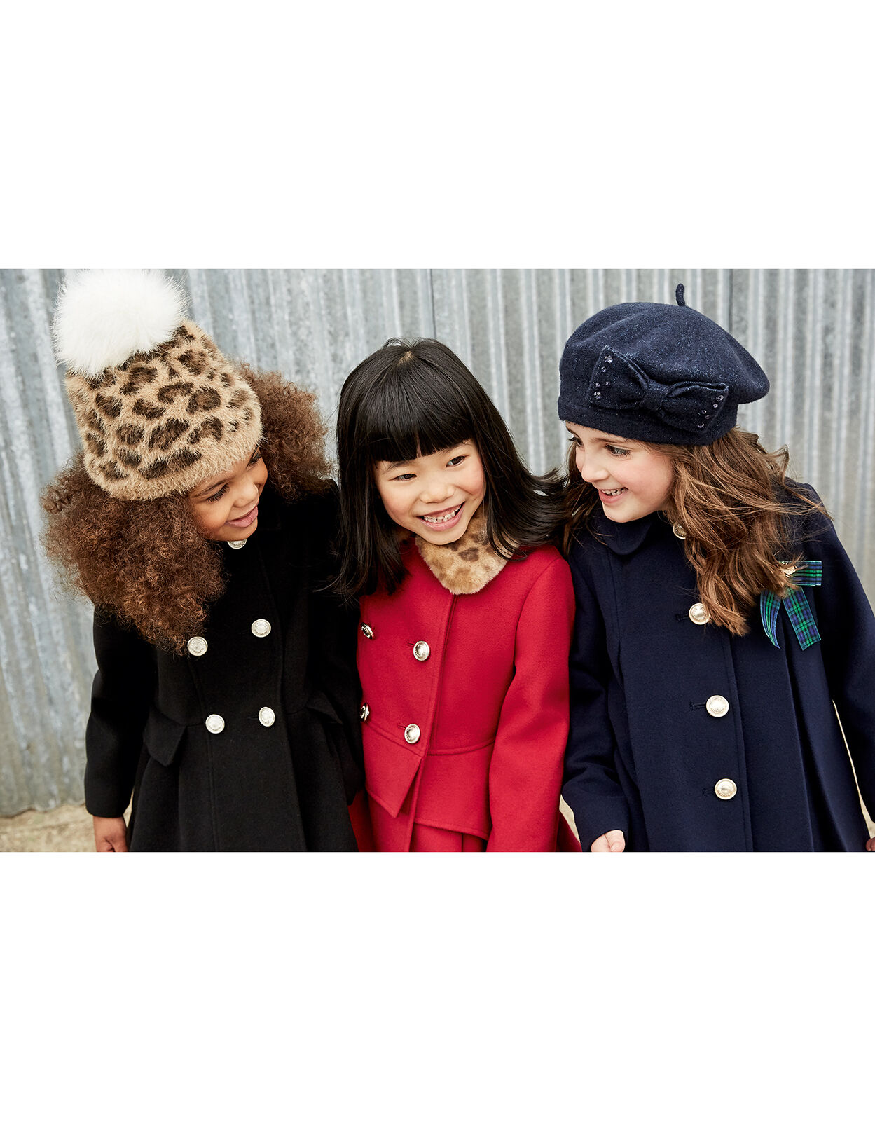 Monsoon navy top girls coat