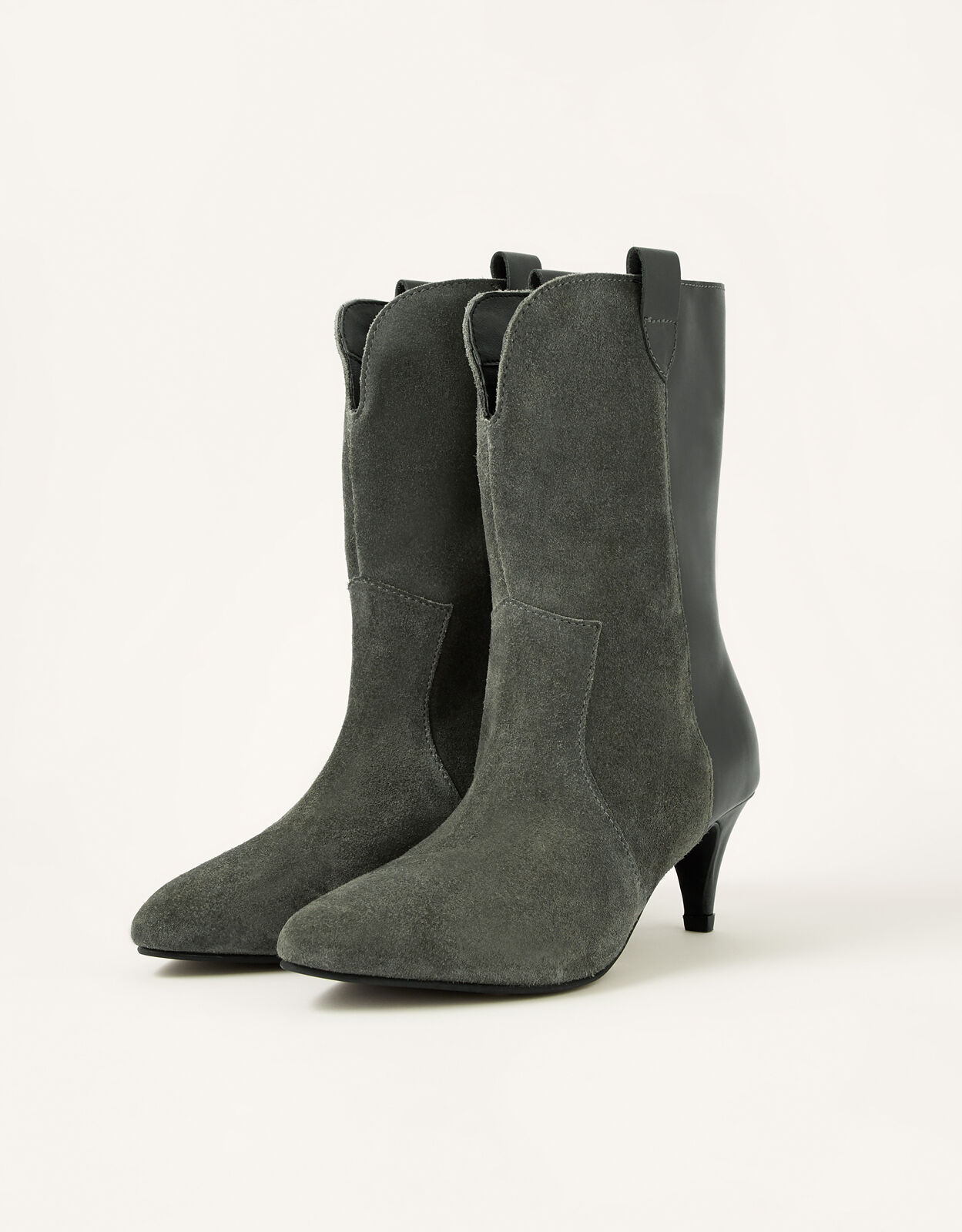 Grey discount calf boots