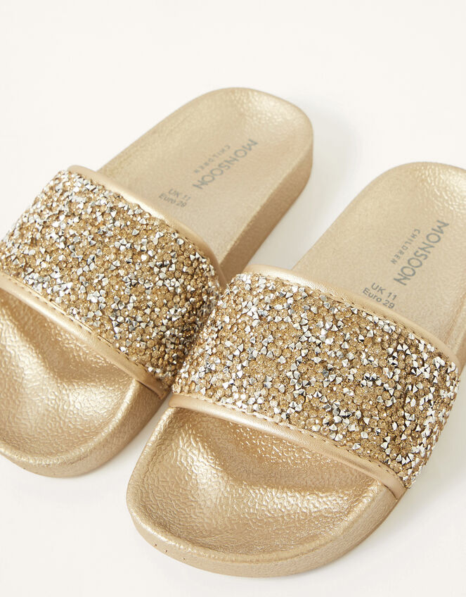 Glitter Sliders, Gold (GOLD), large