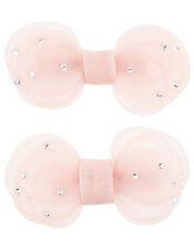 Kali Organza Bow Hair Clip Set, , large