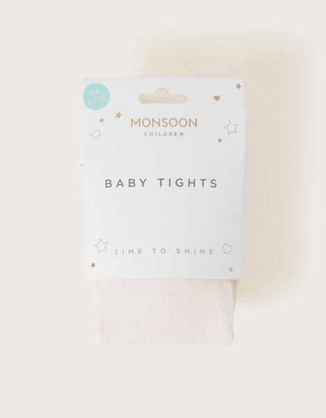 Baby Frosted Tights Ivory, Ivory (IVORY), large