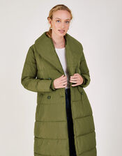 Shona Shaw Coat in Recycled Polyester, Green (GREEN), large