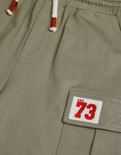 Jersey Cargo Shorts, Green (KHAKI), large