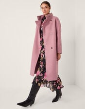 Freya Bouclé Coat, Pink (PINK), large