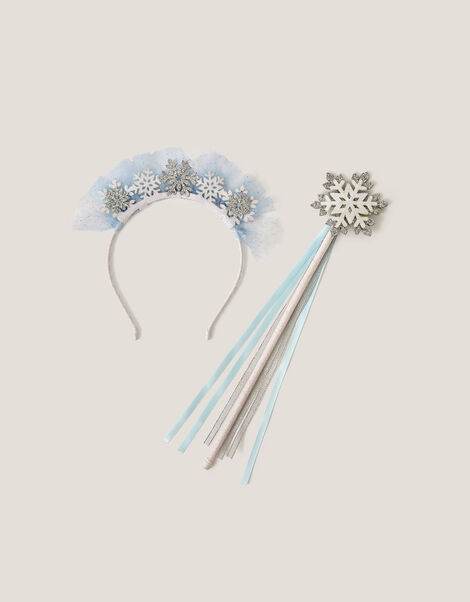 Snowflake Tiara & Wand Set, , large