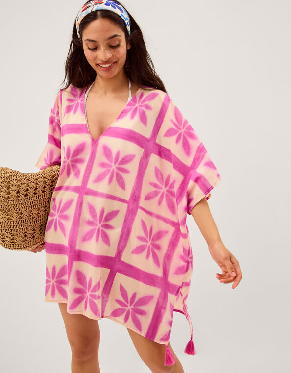 Cayla Artisanal Print Mini Kaftan, , large