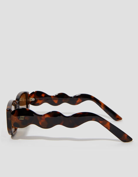 Tort Wave Rectangle Sunglasses, , large