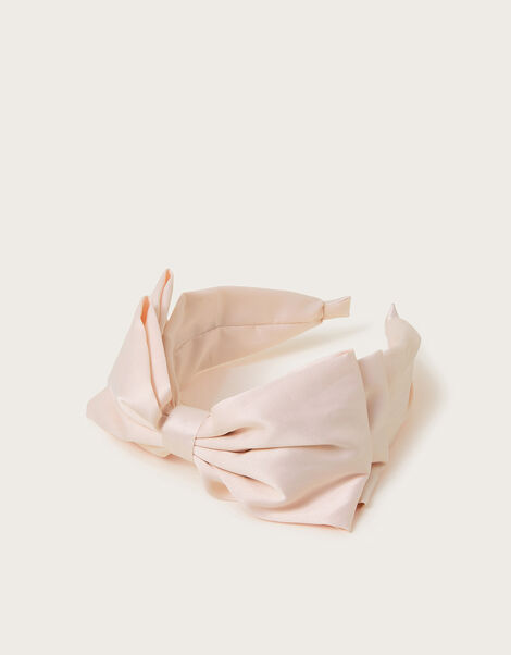 Sara Satin Bow Headband, , large
