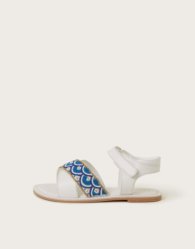 Beaded Strappy Sandals, Multi (MULTI), large
