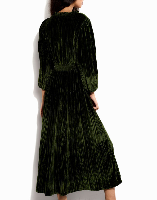East Velvet Maxi Dress, Green (GREEN), large