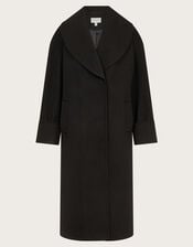 Carrie Shawl Coat, Black (BLACK), large