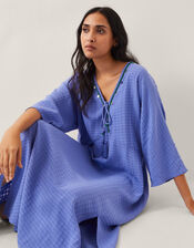 Leslie Embellished Maxi Kaftan, Blue (BLUE), large