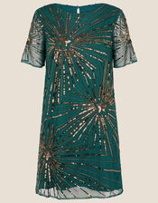 Katherine Embellished Tunic Dress, Green (GREEN), large