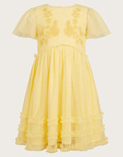 Buttercup Dobby Dress, Yellow (YELLOW), large