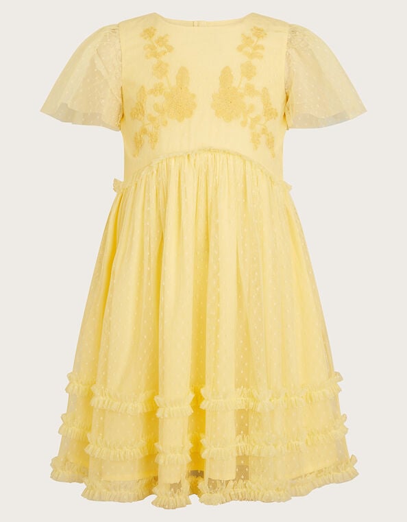 Buttercup Dobby Dress, Yellow (YELLOW), large