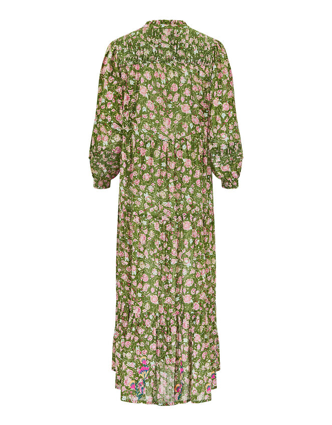 East Floral Print Maxi Dress, Green (GREEN), large