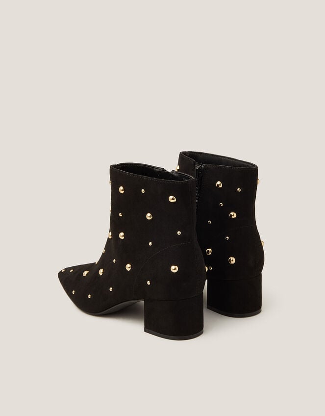 Talia Stud Ankle Boots, Black (BLACK), large