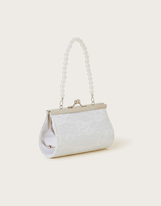 Pearl Bow Bridesmaid Mini Bag, , large