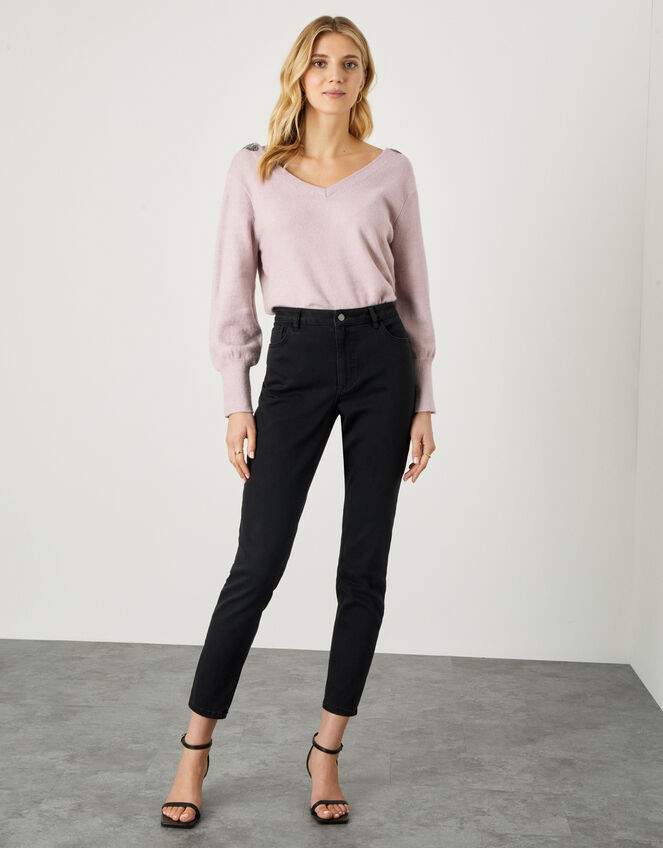 Embellished Back Detail Jumper , Pink (PINK), large
