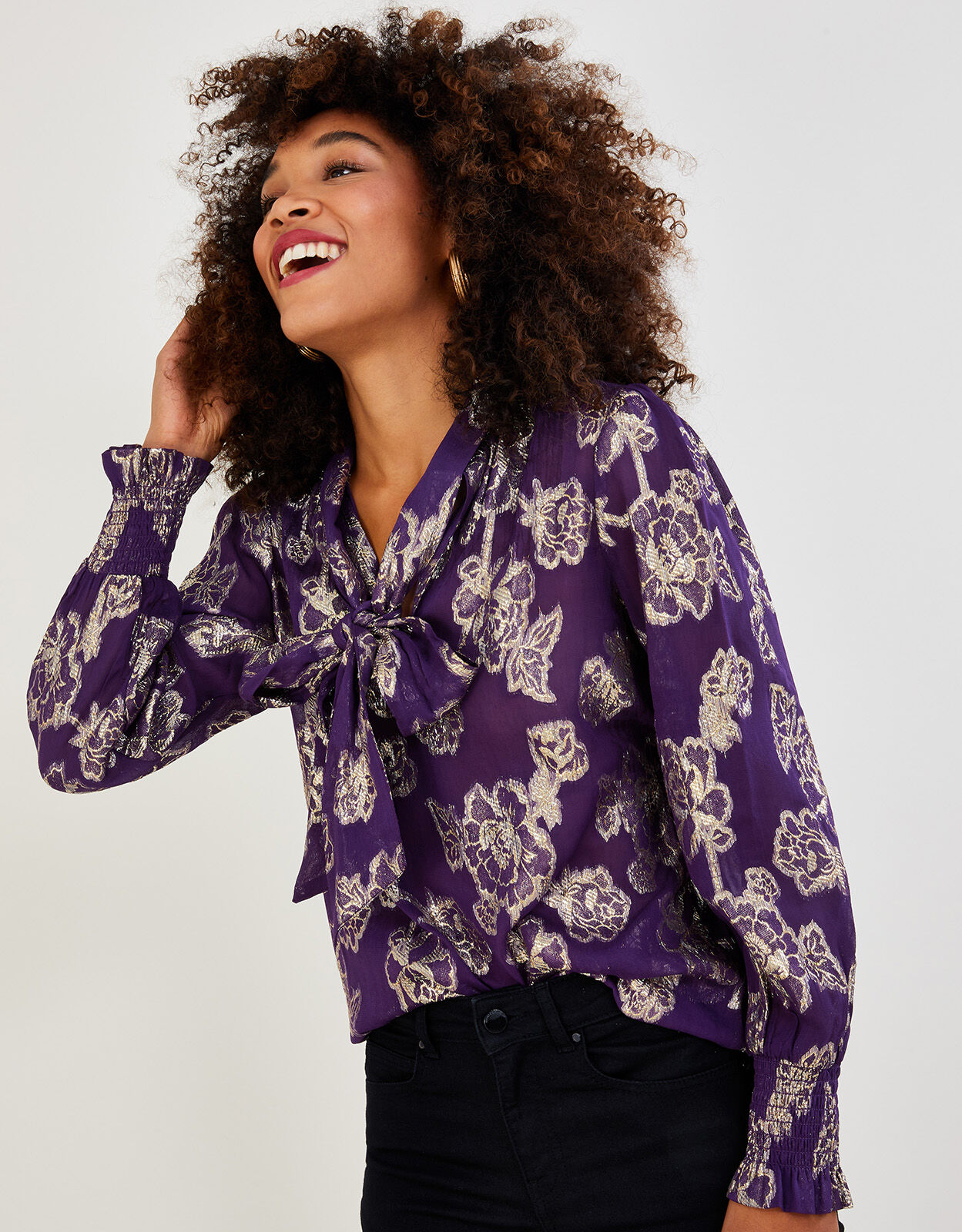 Purple blouse online
