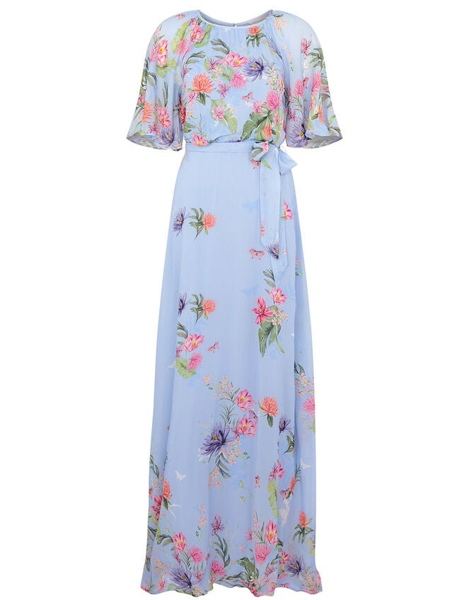 Esmee Floral Maxi Dress, Blue (BLUE), large