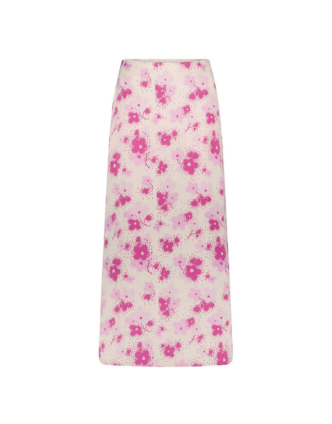 Fabienne Chapot Floral Print Skirt, Pink (PINK), large