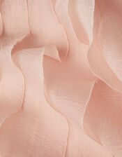 Sequin Waterfall Ruffle Party Dress, Pink (PINK), large