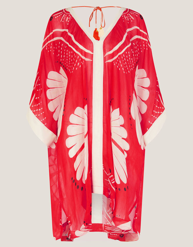 Nara Shell Print Mini Kaftan, Orange (RUST), large