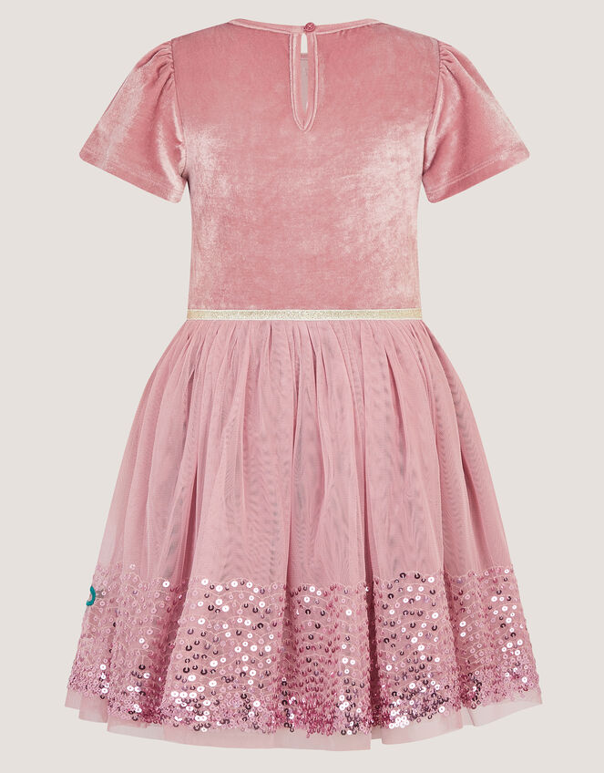 Christmas Icon Sequin Party Dress, Pink (PINK), large