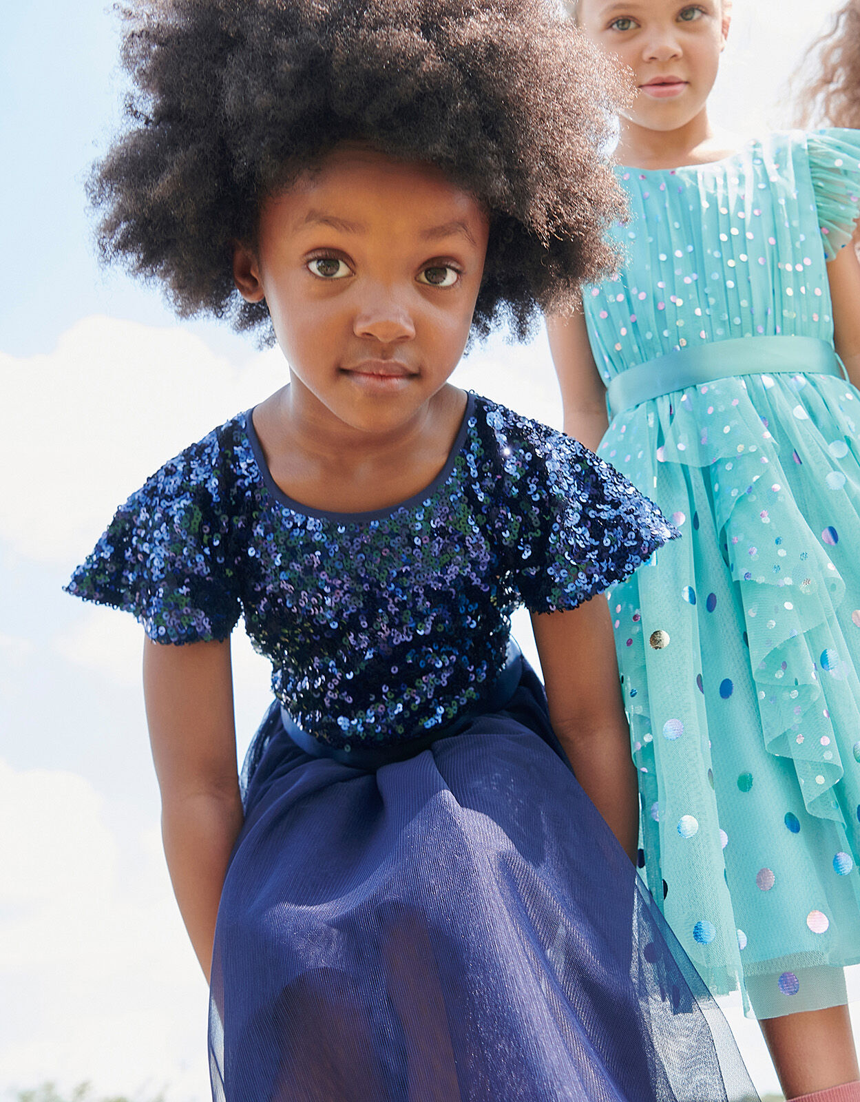 Monsoon blue sequin best sale dress
