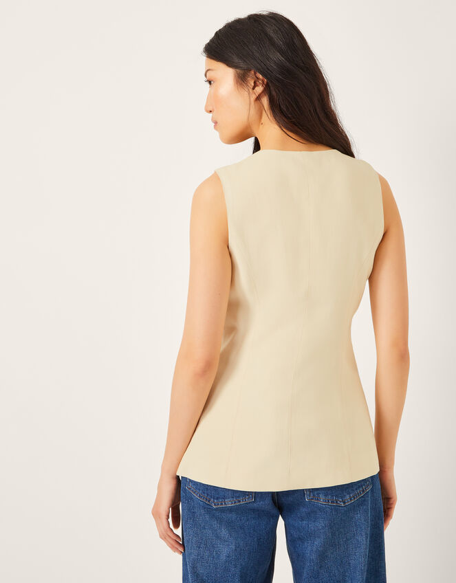 Alba Tailored Waistcoat, Yellow (YELLOW), large