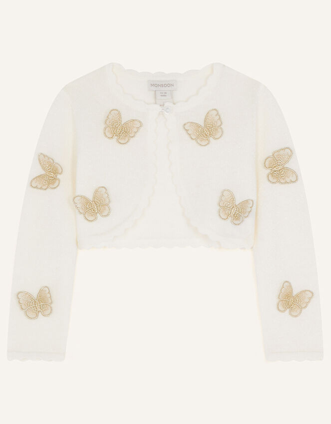 Baby Butterfly Cardigan, Ivory (IVORY), large