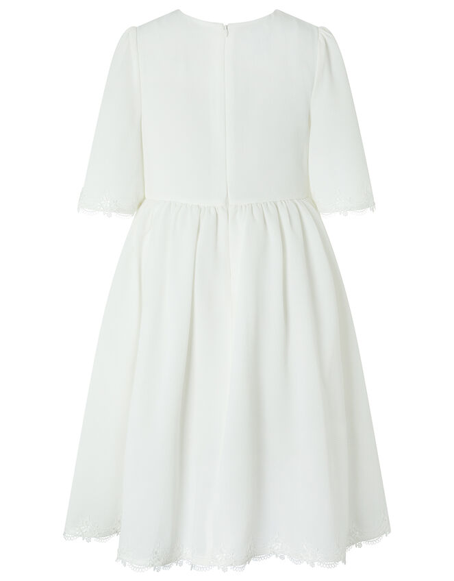 Fontaine Tunic Dress with Lace Applique, Ivory (IVORY), large