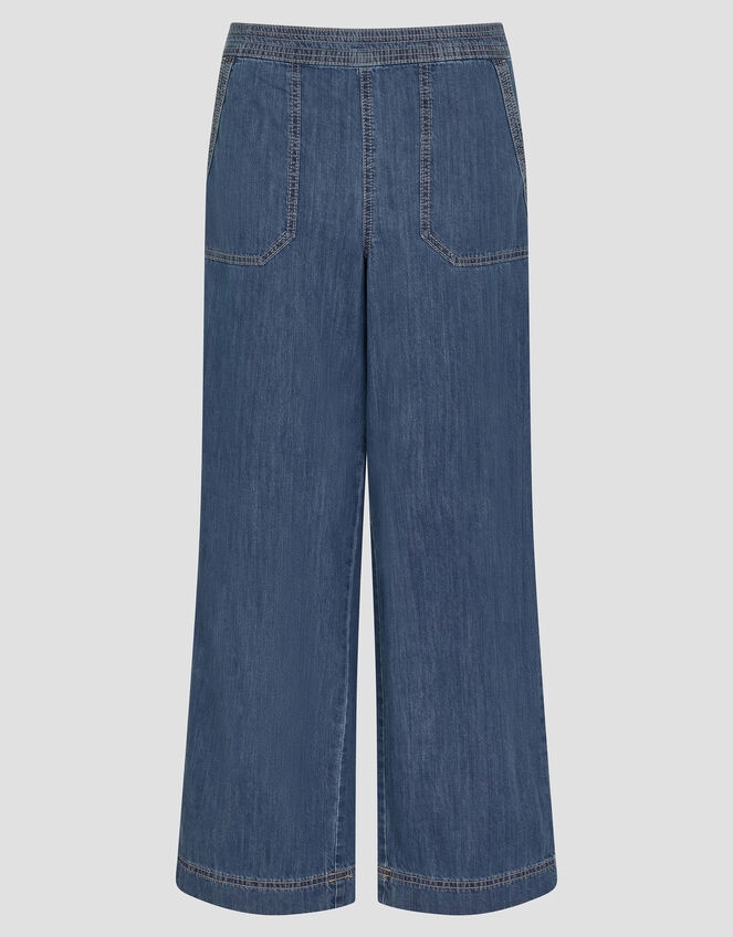 Harper Regular Wide Leg Jeans, Blue (DENIM BLUE), large