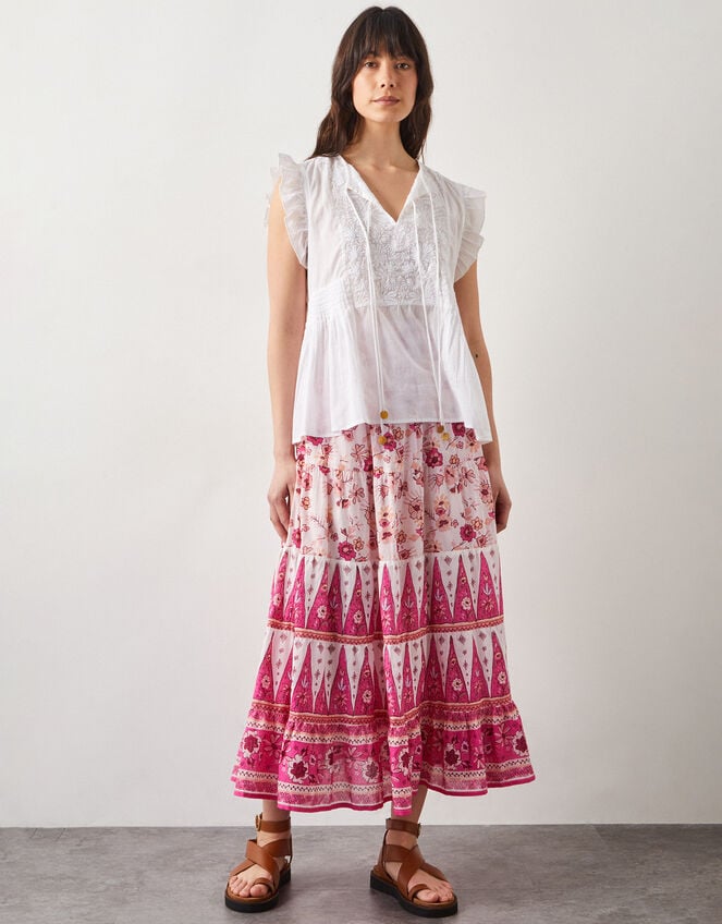 East Clementine Maxi Skirt, Pink (PINK), large