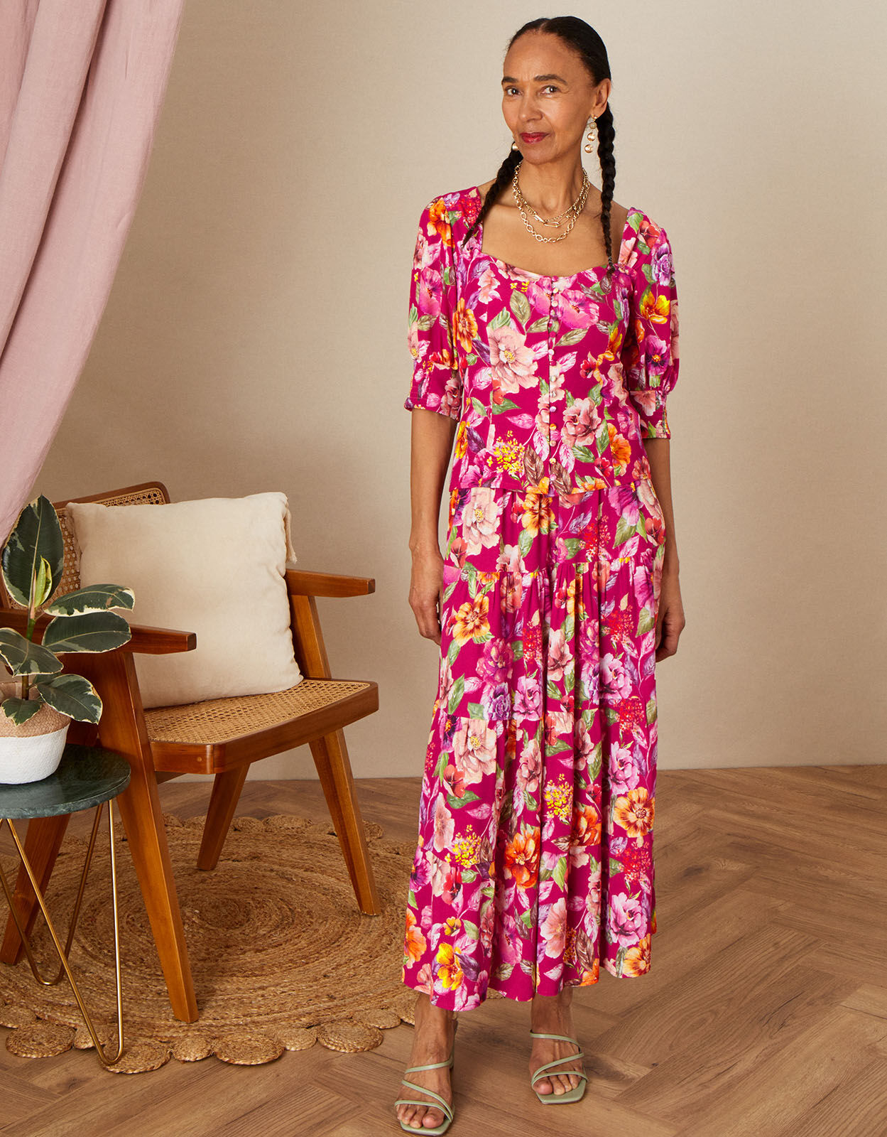 Bethany Floral Maxi Skirt in 