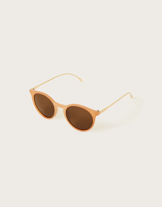 Tinted Round Sunglasses, , large