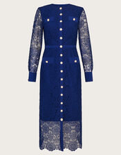 Reyna Lace Dress, Blue (BLUE), large