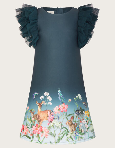Woodland Print Scuba Dress, Multi (MULTI), large