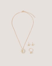 Cluster Flower Jewellery Set, , large