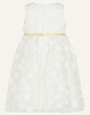 Baby Orla 3D Flower Dress, Ivory (IVORY), large