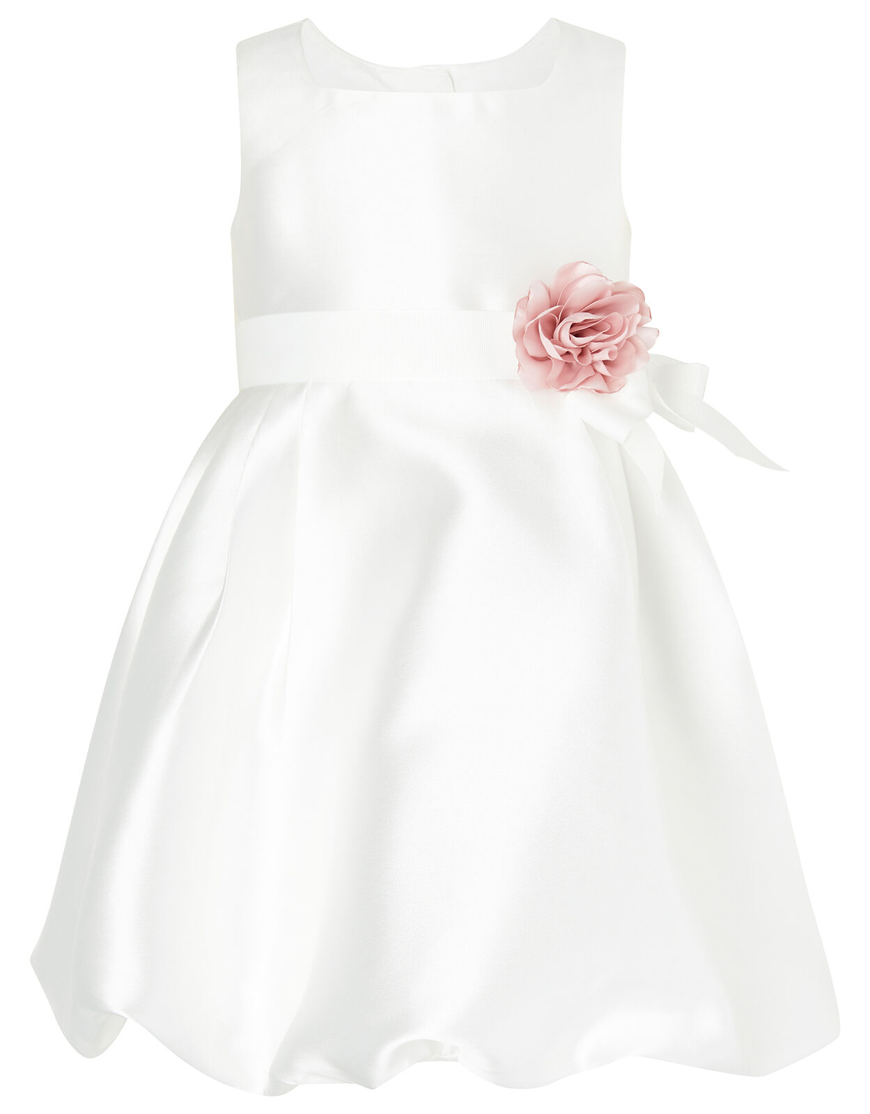 Baby Pearl Puffball Dress Ivory