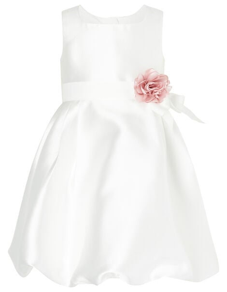 Baby Pearl Puffball Dress Ivory, Ivory (IVORY), large