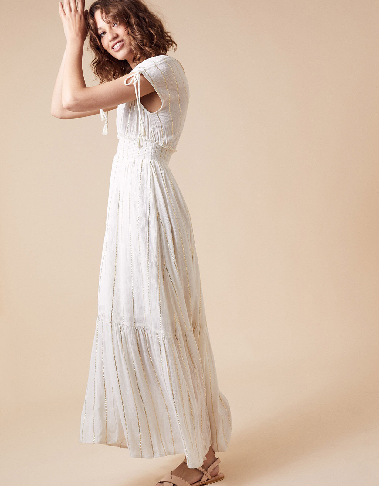monsoon grey maxi dress