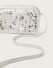 Sequin Zip Bag, , large