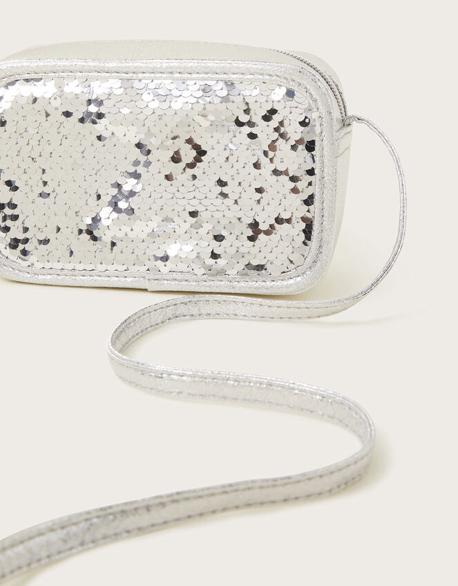 Sequin Zip Bag, , large