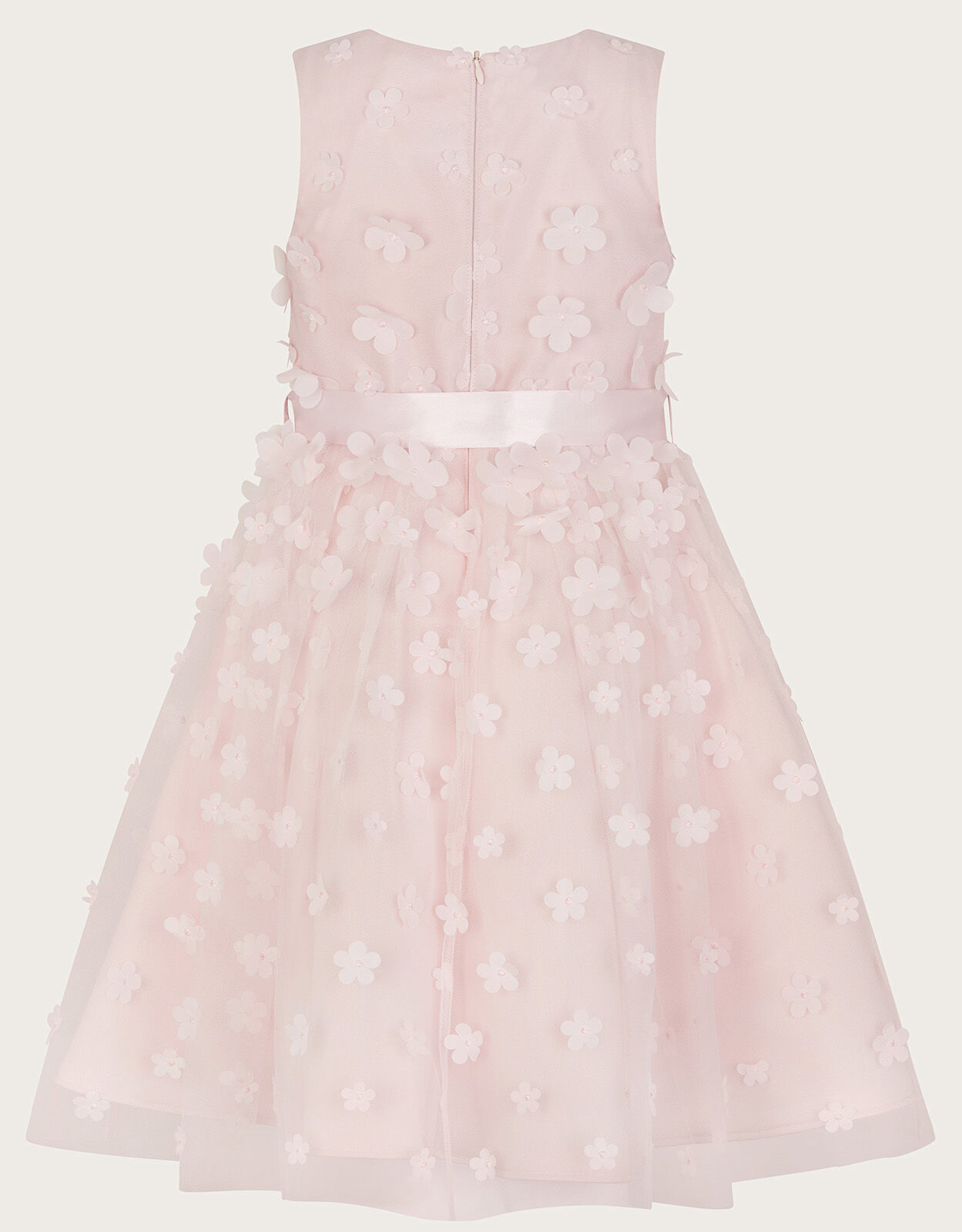 Reya 3D Scuba Bridesmaid Dress Pink