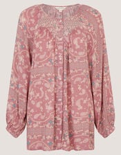 Mandy Paisley Print Blouse, Pink (ROSE PINK), large