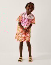 Embroidered Scallop Shorts, White (WHITE), large